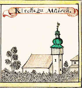 Kirche zu Matsch - Koci, widok oglny